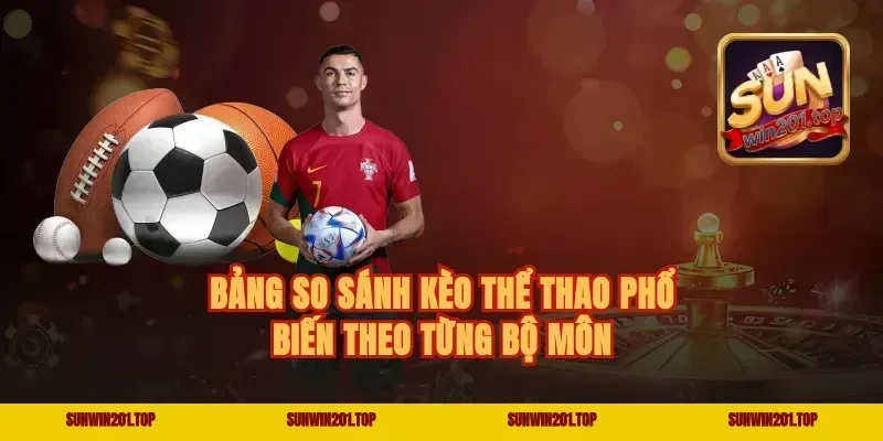 Bảng So Sánh Kèo Thể Thao Phổ Biến Theo Từng Bộ Môn